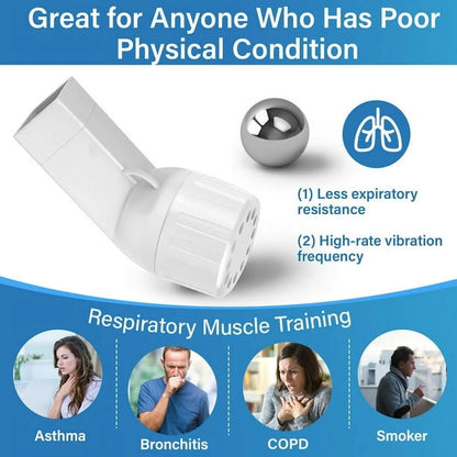 Breathing Lung Expander, Mucus Removal Device, Hand-Held Breathing Trainers, Improves Lung Capacity