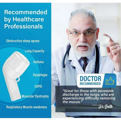 Breathing Lung Expander, Mucus Removal Device, Hand-Held Breathing Trainers, Improves Lung Capacity